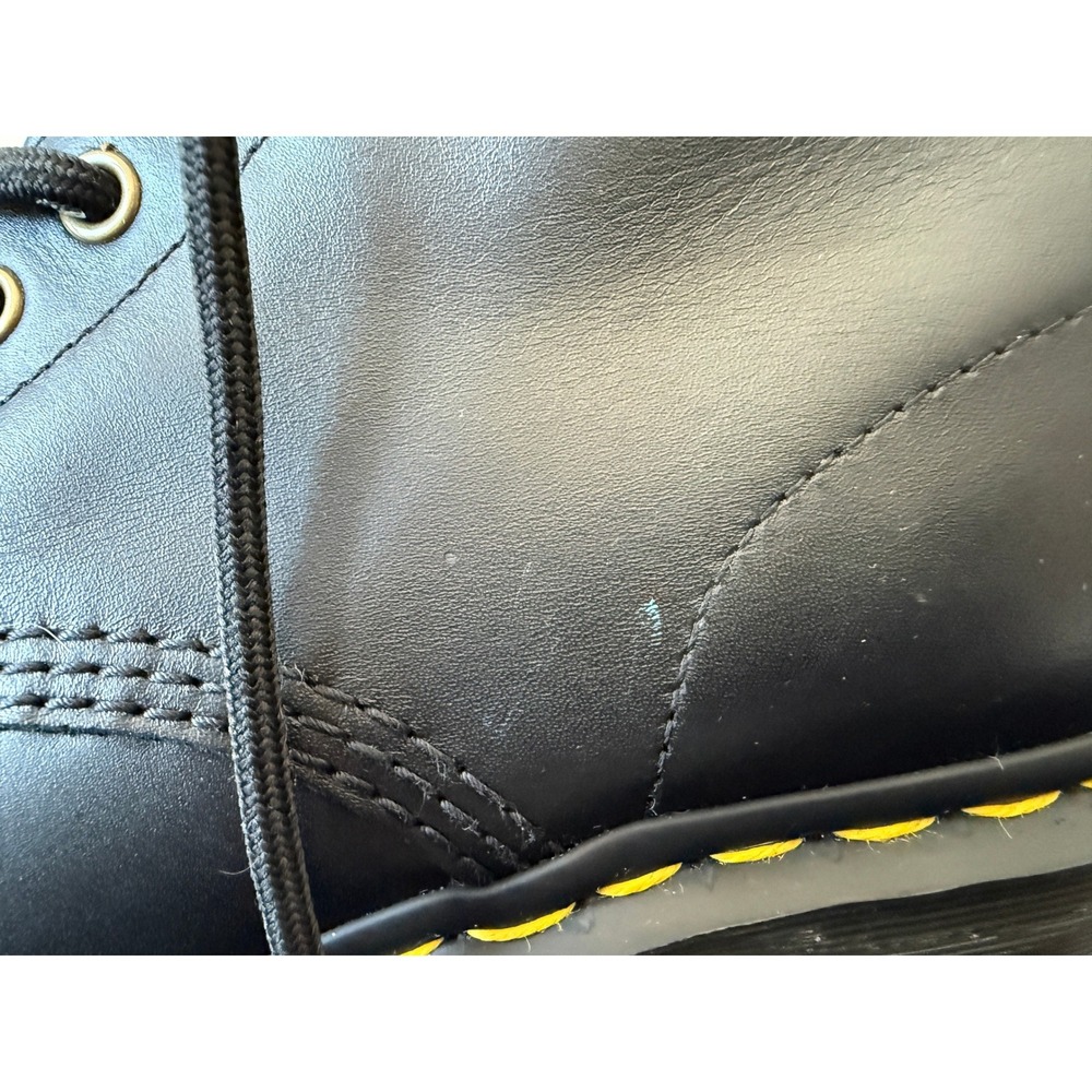 Dr. Martens Clemency Black Leather 8-Eye Lace Up Block Heel Boots US9 EU41 - Picture 3 of 13